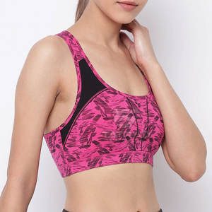 Soutien-gorge de sport pour femmes, vêtements de sport fabriqués au Pakistan, maintien léger à l'avant, coussinets amovibles, respirant, séchage rapide, élasthanne/coton, haute qualité - Product Image 2