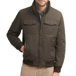 En blanco de nylon impermeable de alta calidad de la calle de moda chaqueta de bombardero de los hombres - Product Image 6