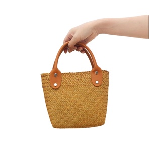 Sacs à main en paille faits à la main d'été personnalisés pour dames sac naturel Rafia - Product Image 1