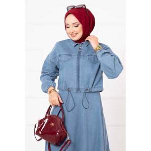 Ensemble 2 pièces en denim bleu clair - Product Image 4