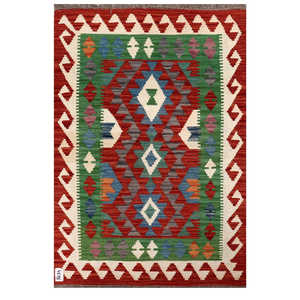 พรมกิลิมไมมาณา อัฟกานิสถาน ขนาด 121 x 82 ซม. พรมและชุดพรมแบบดั้งเดิมของชาวอัฟกัน - Product Image 1