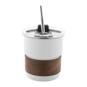 Mug gaufré écologique en acier recyclé – Gobelet durable en acier inoxydable – Gadgets écoresponsables - Product Image 1