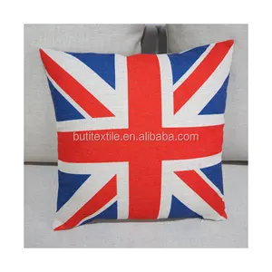 Home custom print quote decorative sofa throw English printed plain pillow case flag cushion cover