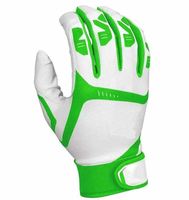 Gants de frappeur de baseball en cuir pour gaucher, qualité supérieure, fermeture auto-agrippante, tissu non tissé respirant, personnalisables, vente en gros USA