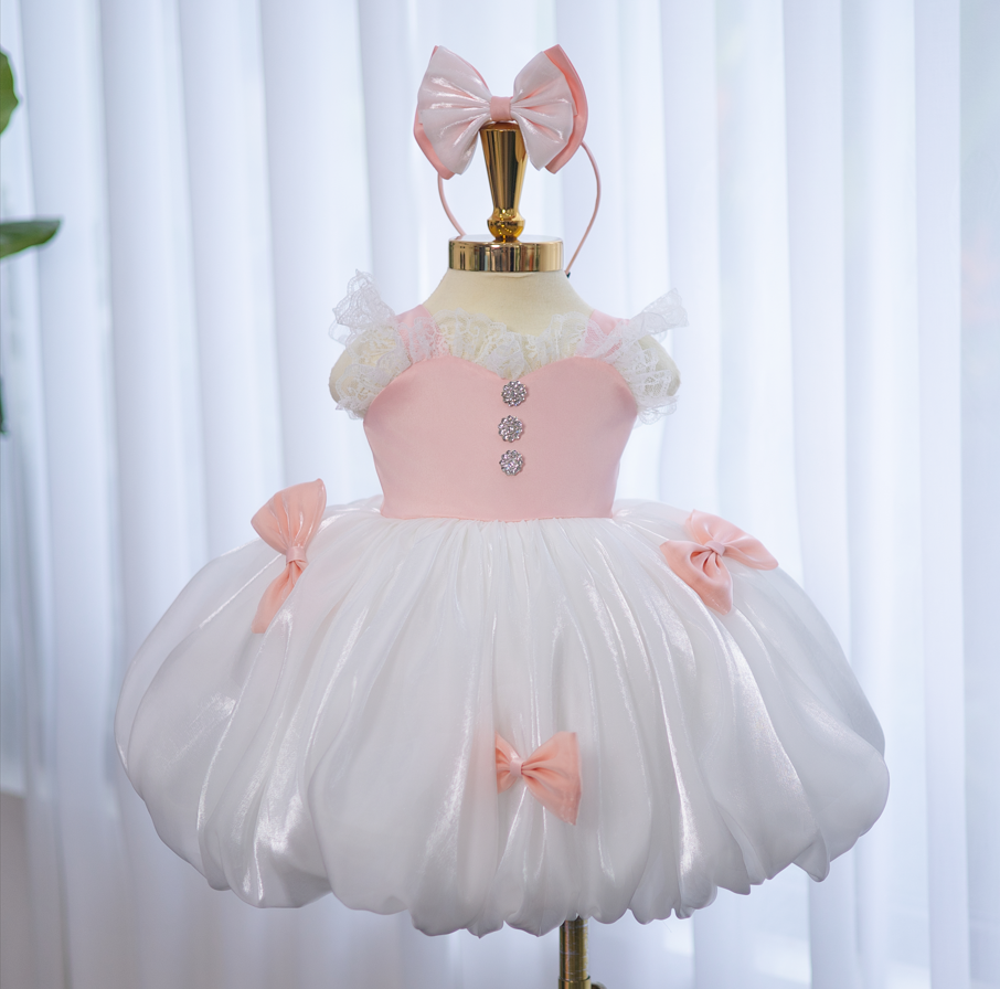 Pink with White Pine Pattern