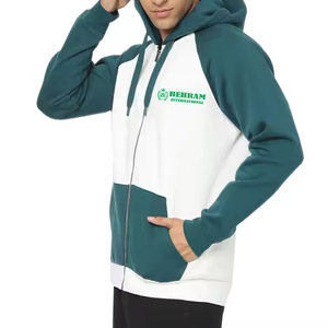 Unisex Street Style Winter Zipper Hoodie 100% Cotton Fleece/French Terry Solid Plus Size Hooded Collar Quick Dry & Breathable - Product Image 5