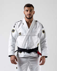 BJJ Unisex algodón Jiu Jitsu Gi bordado personalizado entrenamiento Kimono con pantalones cortos ropa de artes marciales para adultos servicio OEM disponible - Product Image 5