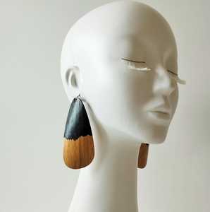Boucles d'oreilles en bois durable - Product Image 3