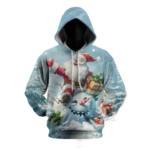 Sweat-shirt à capuche de Noël, polaire chaud et confortable, pull décontracté pour les fêtes, style tendance pour hommes et adolescents, cadeau de Noël, style amusant et agréable - Product Image 5