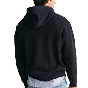 Sudadera con Capucha Extra Grande para Hombre, 100% Algodón, Diseño Liso con Cuello Redondo y Técnica de Bordado para Invierno - Product Image 3