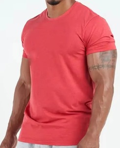 Camiseta de punto de algodón 100% de talla grande para hombre de alta calidad personalizada camiseta en blanco de peso pesado para hombre - Product Image 5