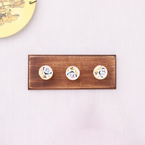 ที่แขวนเสื้อโค้ทติดผนังดีไซน์ลายดอกไม้ทำจากไม้เซรามิกสีชมพูใช้ซ้ำได้พร้อมที่แขวนเสื้อโค้ทกระเป๋าใส่หมวกเสื้อผ้าสำหรับงานหนัก - Product Image 2