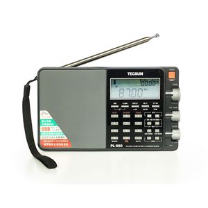 Radio numérique mondiale Tecsun PL880 - Double conversion AM/FM/LW/SW/SSB avec écran LCD, lecteur MP3 et lampe de poche - Product Image 1