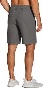 Men's Eco-Friendly Summer Athletic Gym <b>Shorts</b> Breathable Lightweight Half Sleeve Workout Wear Elastic Waist Pockets Quick Dry - Product Image 4