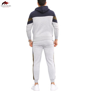 Survêtement d'hiver pour homme en molleton 100% coton personnalisable, confortable, à motif uni, avec capuche, respirant, séchage rapide, léger, OEM - Product Image 4