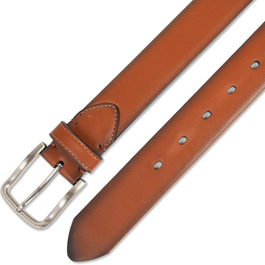 เข็มขัดหนังวัวสำหรับผู้ชายมีสไตล์แบบใหม่เข็มขัดหนังแท้พร้อมหัวเข็มขัดอัลลอยแบบทางการ OEM ปรับแต่งโลโก้ได้ - Product Image 4