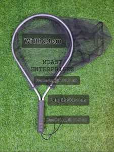 Filet d'atterrissage de pêche à la mouche en plein air Filet à truite Cadre en bois avec filet en caoutchouc Filet coulé à la main Thor Filet de pêche à la truite - Product Image 3