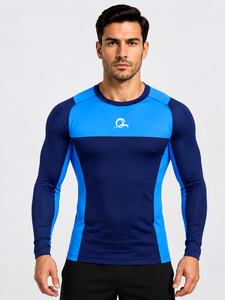T-shirt de compression ajusté pour homme – Haut de performance flexible et ajusté pour le fitness et l'entraînement actif - Product Image 1