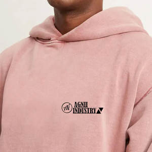 Sweat-shirts pour hommes en coton 100% écologiques, respirants, durables, de couleur unie, effet délavé, fabriqués au Pakistan - Product Image 5