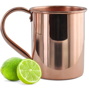 Mug à eau en cuivre pur, décoratif, artisanal, au design martelé, finition cuivre, pour usage multifonctionnel - Product Image 4
