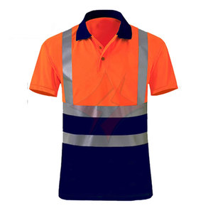 Camiseta Polo de Seguridad Reflectante de Alta Visibilidad ANSI Clase 1 con Cinta Reflectante Impermeable, Opción de Logotipo Personalizado para Ropa de Trabajo - Product Image 1