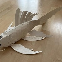 Kit de fabrication de lanterne Koi en papier, ensemble de fabrication de lampe en forme de poisson avec lumière LED, cadeau artisanal pour adultes et enfants, décoration de jardin et de maison