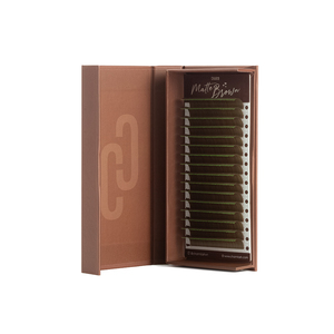 CharmLash Top Vendor Pestañas clásicas Mate Marrón claro con Bc Curl Fake Light Dark Brown Etiqueta privada al por mayor - Product Image 2