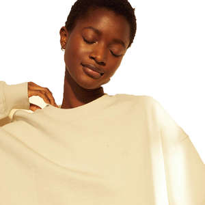 Sweat-shirt et sweat à capuche en molleton de coton OEM vierges, unisexe, personnalisable avec logo, col rond, pour femme - Product Image 4