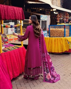 Nice Designer Ethnic Pakistanais Femmes Costumes par AJM Trade House 1046 - Product Image 3