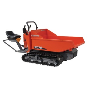 Compre ahora este dumper compacto con orugas Kubota, equipado con un sistema de arranque eléctrico de 48 voltios, velocidad variable y orugas de goma. - Product Image 3