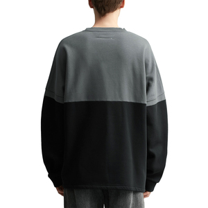 Sweatshirts unisexes oversize 100% en molleton de coton col rond personnalisés avec logo brodé coupe unie personnalisée uni XS hiver - Product Image 3