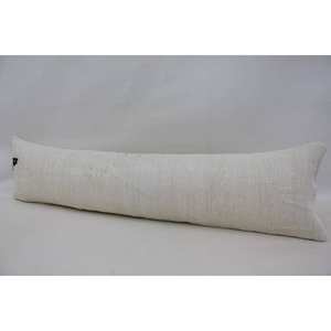 Elegante alfombra Kantha Toile de lana Beige de 12x48 pulgadas tejida con patrón Vintage perfecto como adorno o almohada - Product Image 4