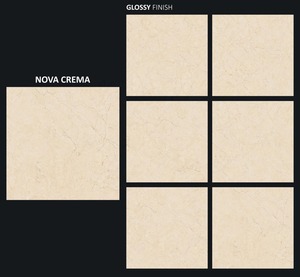 Travertin Blanc Beige 800x800mm Porcelaine 80x80cm Carreaux émaillés Usage domestique Guinée - Product Image 1