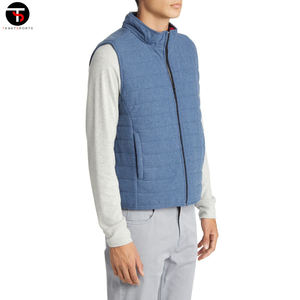 Gilet matelassé sans manches décontracté pour homme, respirant, coupe-vent, en tissu tricoté imprimé, vêtement d'extérieur chaud pour l'hiver, en coton personnalisé - Product Image 4