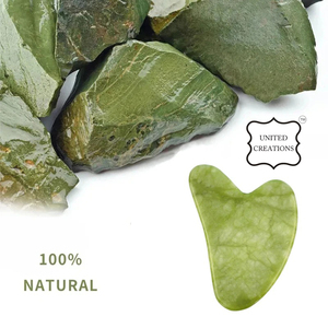 Superior Quality Natural Green Jade Gua Sha Wholesale <b>for</b> <b>Face</b> <b>Massage</b> Blood Circulation and Skin Care - Product Image 2