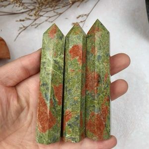 Vente en gros de tours d'obélisque en cristal d'unakite naturel poli Tour de quartz d'amour de guérison pour l'équilibrage de l'énergie Autres objets d'artisanat en cristal - Product Image 5