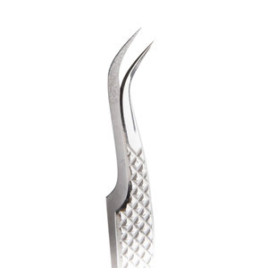 <b>Strong</b> Curved Diamond Tip Eyelash Extension Tweezer with Cardboard <b>Box</b> Packaging - Product Image 2