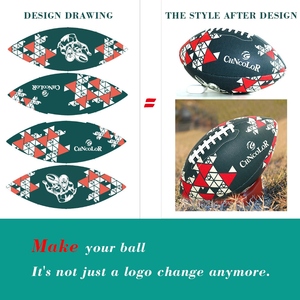 Balón de Fútbol Americano Personalizado con Logotipo, de Cuero PU/PVC, Duradero, Suave, Cómodo, de Calidad, para Entrenamiento y Juego, Fabricante al por Mayor - Product Image 6