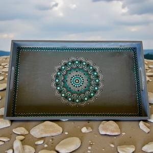 Bandeja de Servicio de Diseño con Recubrimiento de Esmalte de Madera MDF, Bandeja de Mesa de Alta Calidad para Hoteles y Restaurantes - Product Image 1