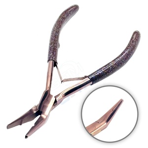 Pince à sertir professionnelle pour extensions de cheveux |   Pince à micro-anneaux pour extensions capillaires |   Outil pour extensions de cheveux en acier inoxydable - Product Image 3