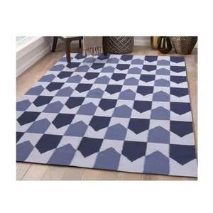 Tapis en laine Offre Spéciale fabriqués à la main Textiles à motifs abstraits uniques tissés par des artisans qualifiés Matériau en coton à haute durabilité - Product Image 1