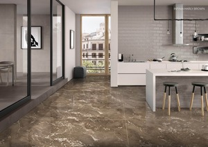 Vente en gros de meilleurs carreaux modernes en céramique émaillée d'aspect marbre en porcelaine de Carrare blanche carreaux de mur brique réfractaire pour le salon - Product Image 6