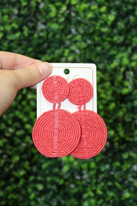 Boucles d'oreilles brodées perlées de style indien faites à la main par glowin fashion - Product Image 4