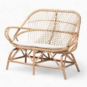 Canapé de luxe en rotin naturel de luxe Vente en gros Chaise longue Fauteuil avec accoudoirs Chaise en rotin pour meubles de salon au meilleur prix du marché - Product Image 1