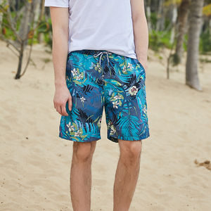 Wholesale 100% Polyester <b>Men's</b> Beach <b>Shorts</b> Quick Dry & Comfortable Customised Solid <b>Pattern</b> Casual Style for Holidays - Product Image 4