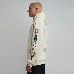 Sweat-shirt à capuche épais en coton pour homme, coupe ample, épaules tombantes, motif graphique personnalisé, streetwear, fournisseur de vêtements OEM en gros - Product Image 3