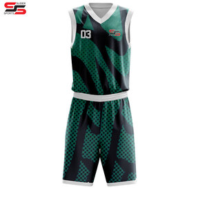Uniformes de baloncesto antiarrugas para hombres fabricados en poliéster de material duradero profesional - Product Image 5