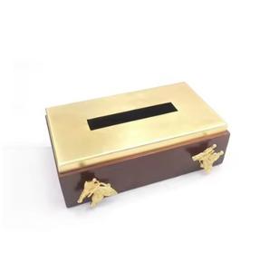 Boîte à mouchoirs en bois élégant porte-serviettes en bois étui décoratif fait à la main pour salle à manger et bureau à un prix raisonnable - Product Image 6