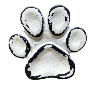 Boutons de porte d'armoire en fonte rustique blanche de style industriel Boutons pour animaux de compagnie Chien chat Animal imprimé patte de cuisine chambre à coucher - Product Image 2