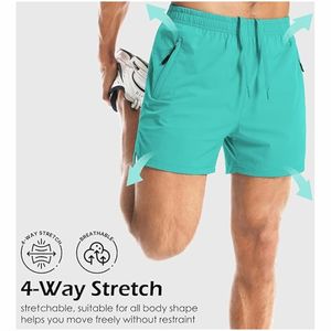 กางเกงขาสั้นลำลองของผู้ชายขนาดใหญ่พิเศษออกแบบโลโก้ได้ตามต้องการสำหรับเล่นฟิตเนสยิมวิ่งผ้าใบผ้าใบกันน้ำทรงหลวมลายตาราง - Product Image 3